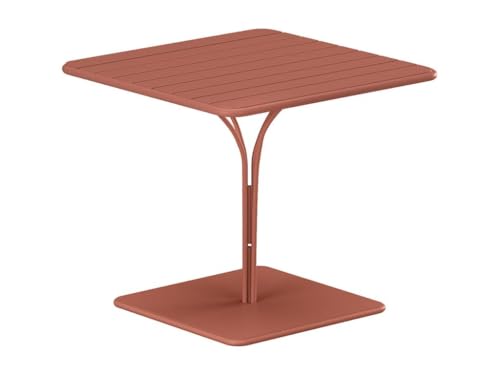 Vente-unique-Gartentisch - L. 80 cm - Metall - Terracotta - MIRMANDE von MYLIA von Vente-unique