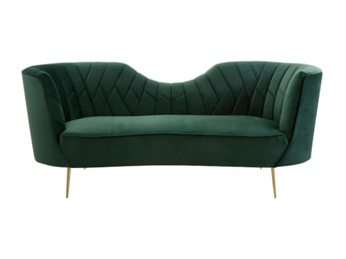 Vente-unique Pascal MORABITO-Sofa 3-Sitzer - Samt - Dunkelgrün - Adele von Pascal MORABITO Vente-unique Pascal MORABITO-Sofa 3-Sitzer - Samt - Dunkelgrün - Adele von Pascal MORABITO von Vente-unique