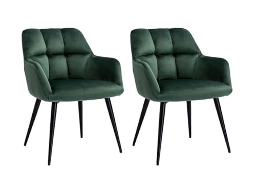 Vente-unique Pascal MORABITO-Stuhl 2er-Set - Samt & Metall - Grün - PEGA von Pascal MORABITO Vente-unique Pascal MORABITO-Stuhl 2er-Set - Samt & Metall - Grün - PEGA von Pascal MORABITO von Vente-unique