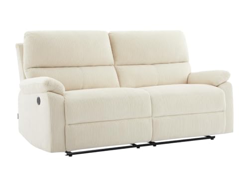 Vente-unique-Relaxsofa elektrisch 3-Sitzer - Cord - Beige - LUNANO Vente-unique-Relaxsofa elektrisch 3-Sitzer - Cord - Beige - LUNANO von Vente-unique