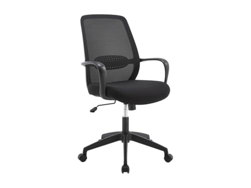 Vente-unique-Schreibtischstuhl - Stoff - Schwarz - VATISTA von Vente-unique