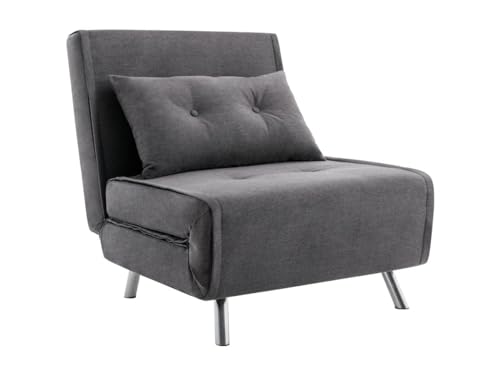 Vente-unique-Sessel mit Schlaffunktion - Stoff - Anthrazit - URIBIA von Vente-unique