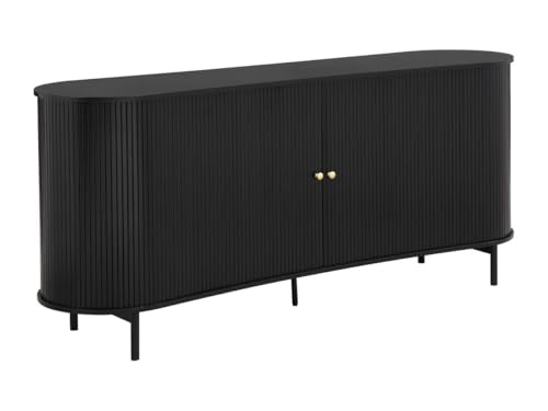 Vente-unique-Sideboard mit 2 Schiebetüren - MDF - Schwarz - SEVATO von Vente-unique