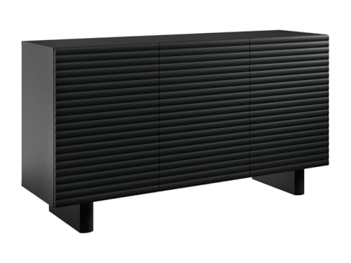 Vente-unique-Sideboard mit 3 Türen - MDF - Schwarz - LUDIMA von Vente-unique