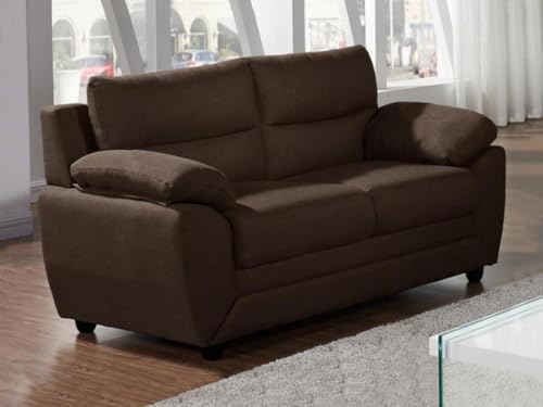 Vente-unique-Sofa 2-Sitzer - Stoff - Braun - Manoa von Vente-unique