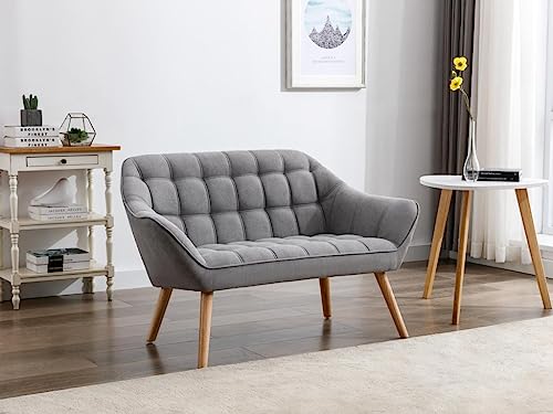 Vente-unique-Sofa 2-Sitzer - Stoff - Grau - Caserta von Vente-unique