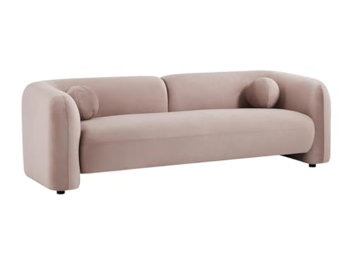 Vente-unique-Sofa 3-Sitzer - Samt - Rosa - OVOTAS von Vente-unique