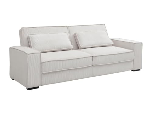 Vente-unique-Sofa 3-Sitzer mit Schlaffunktion - Cord - Beige - FINORO Vente-unique-Sofa 3-Sitzer mit Schlaffunktion - Cord - Beige - FINORO von Vente-unique