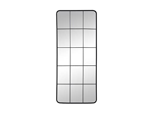 Vente-unique-Spiegel Fenster-Optik - 60 x 140 cm - Industrial-Stil - Metall - Schwarz - SCIARA von Vente-unique