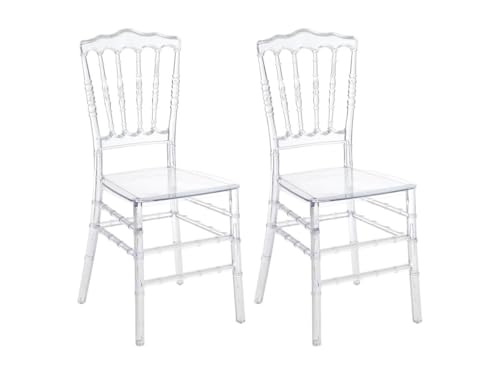 Vente-unique-Stuhl 2er-Set - Polycarbonat - Kristall - AMBELON von Vente-unique