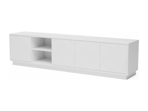 Vente-unique - TV-Möbel hängend mit 4 Türen & 2 Fächern - MDF - Weiß - REDONIA von Vente-unique
