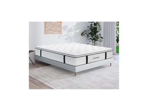 Vente-unique-Taschenfederkernmatratze - 140 x 200 cm - mit integriertem Topper - Stärke 28 cm - American Dream von YSMÉE von Vente-unique