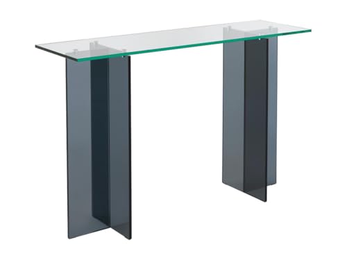 Vente-unique-Wandkonsole - Sicherheitsglas - Transparent & Anthrazit - BYLENA von Vente-unique