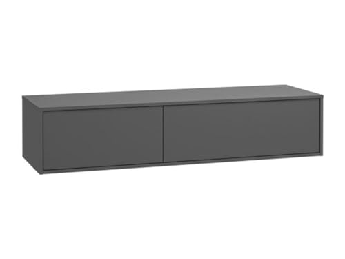 Vente-unique-Waschbeckenunterschrank hängend - Anthrazit - 150 cm - ISAURE II von Vente-unique