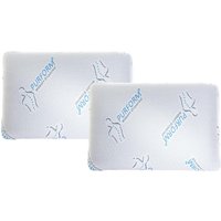 Visco-Kopfkissen 2er-Set Anti-Milben - 60 x 40 cm - SIRONA von Vente-unique
