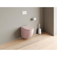 Wand-WC aus Keramik ohne Flansch - Rosa matt - JAVOINE Wand-WC aus Keramik ohne Flansch - Rosa matt - JAVOINE von Vente-unique