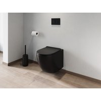 Wand-WC aus Keramik ohne Flansch - Schwarz matt - JAVOINE von Vente-unique