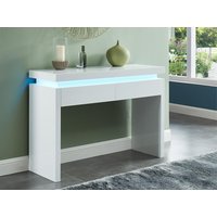 Wandkonsole mit LEDs - MDF lackiert - Weiß - EMERSON II Wandkonsole mit LEDs - MDF lackiert - Weiß - EMERSON II von Vente-unique