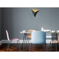 Wandleuchte - Metall - 34 x 5 x 34 cm - Schwarz - BIRDO von Vente-unique