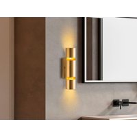 Wandleuchte - Metall - Gold - H.30 x D.8 cm - LYORA von Vente-unique