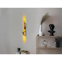 Wandleuchte - Metall - Gold - H.40 x P.8 cm - LYNOR von Vente-unique
