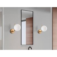 Wandleuchte - Metall mit Glasglobus - L.29 x D.15 cm - ORBEA von Vente-unique