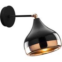 Wandleuchte verstellbar - Metall - H. 28 cm - Schwarz & Kupferfarben - YILDO von Vente-unique