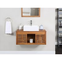 Waschbeckenunterschrank hängend - Akazienholz - 90 cm - PENEBEL Waschbeckenunterschrank hängend - Akazienholz - 90 cm - PENEBEL von Vente-unique