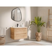 Waschbeckenunterschrank hängend - Holzfarben - 80 cm - ARUBA Waschbeckenunterschrank hängend - Holzfarben - 80 cm - ARUBA von Vente-unique