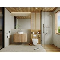 Waschbeckenunterschrank hängend - Teakholz - 90 cm - TOWARI Waschbeckenunterschrank hängend - Teakholz - 90 cm - TOWARI von Vente-unique