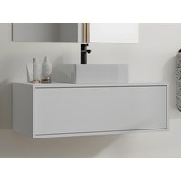 Waschbeckenunterschrank hängend mit Einzelwaschbecken - Weiß - 94 cm - TEANA II Waschbeckenunterschrank hängend mit Einzelwaschbecken - Weiß - 94 cm - TEANA II von Vente-unique