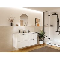 Waschbeckenunterschrank hängend unter Waschbecken - Weiß matt - 120 cm - ZEVINI Waschbeckenunterschrank hängend unter Waschbecken - Weiß matt - 120 cm - ZEVINI von Vente-unique