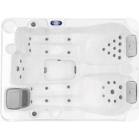 Whirlpool 3 Plätze mit Abdeckung - Perlweiß - 35 Düsen - 210 x 158 x 73 cm - System BALBOA - MAUPITI III Whirlpool 3 Plätze mit Abdeckung - Perlweiß - 35 Düsen - 210 x 158 x 73 cm - System BALBOA - MAUPITI III von Vente-unique