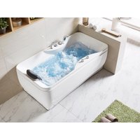 Whirlpool Badewanne - 1 Person  - 140 Liter - Ecke Rechts - GAVINO von Vente-unique