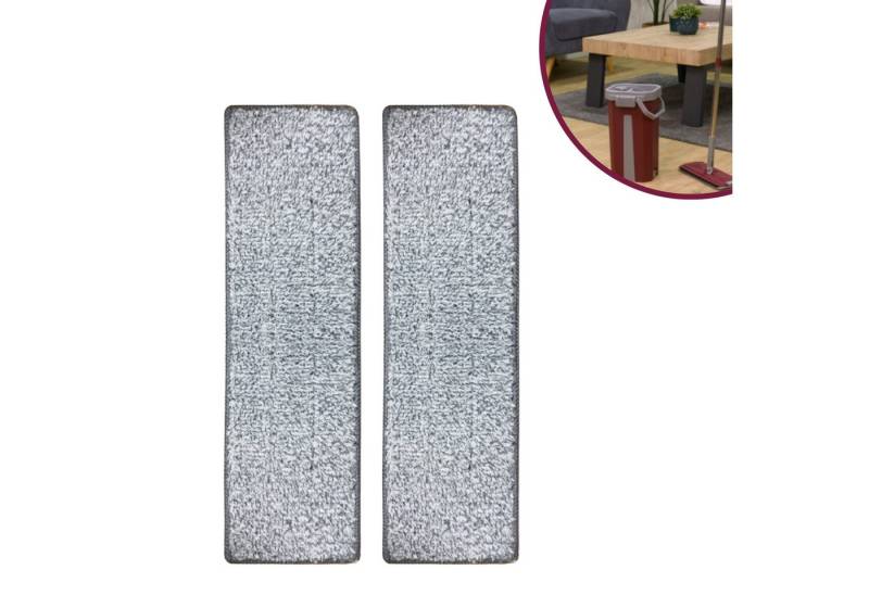 Venteo Balai Clean & Dry Mop Ersatzmatten Wischbezug (Polyester, 33x12.5 cm, Spar-Set, 2-tlg., 2er oder 4er Pack, Ersatzpads, Microfaser Wischmop Matten - selbstreinigendes Wischsystem) von Venteo