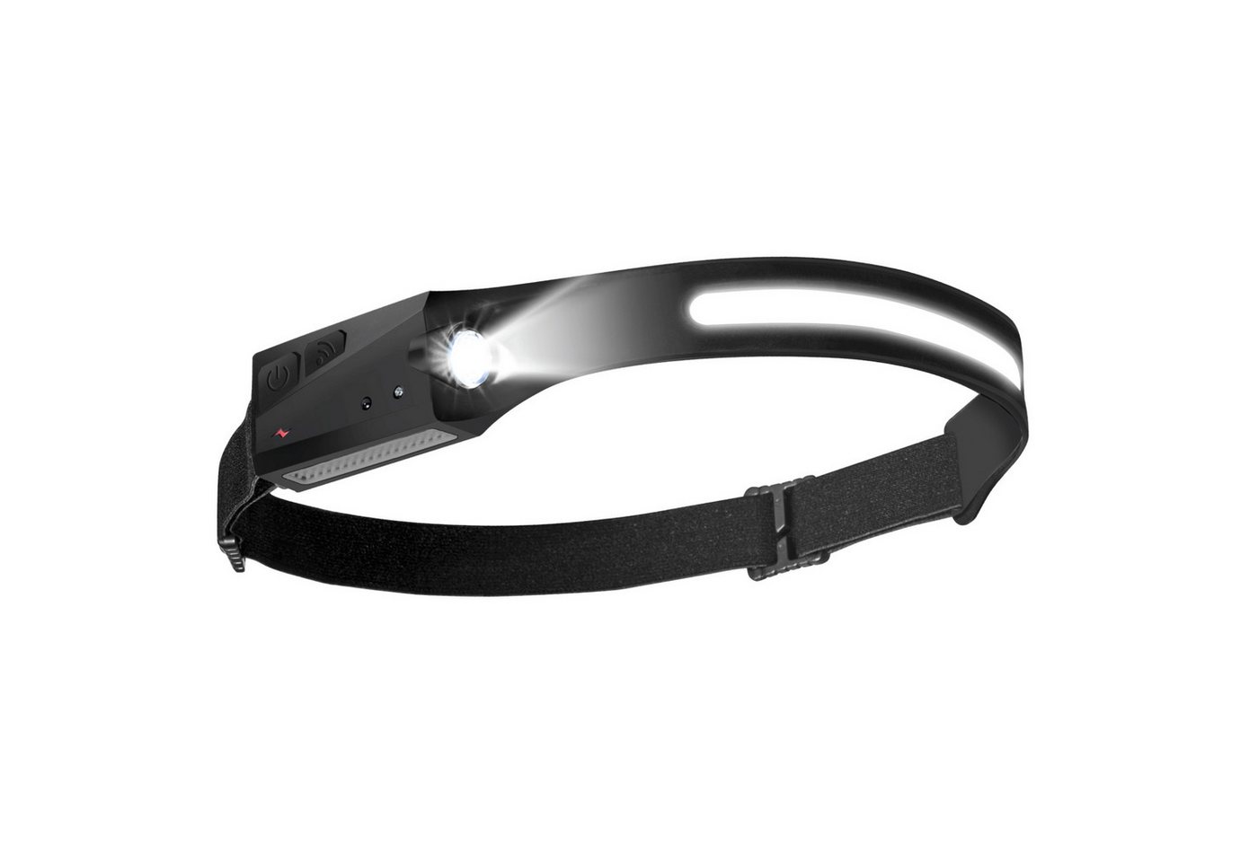 Venteo LED Stirnlampe Handy Bright Head Lamp (Spar Set, 1er oder 2er Pack), Verstellbarer Gurt, wiederaufladbar, Bewegungssensor von Venteo