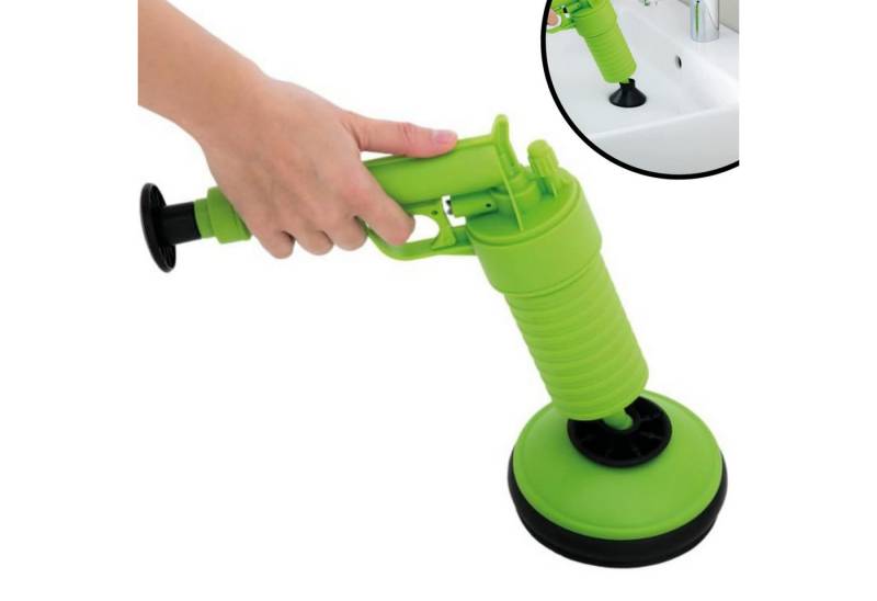 Venteo Rohrreinigungspumpe Drain Jet, L: 27 cm, (4 tlg), Abflussreiniger, manueller Hochdruckreiniger, 30 PSI von Venteo