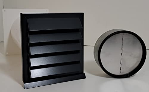 VentilationNord Energiespar Edelstahl Mauerkasten Ø150 anthrazit grau RAL7016 von VentilationNord