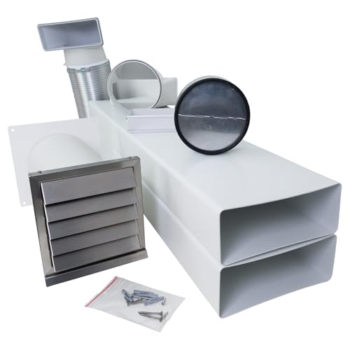 VentilationNord Mauerkasten Set mit Mauerkasten 125, Flachkanal-Set, Wetterschutz-Lüftungsgitter mit feststehenden Lamellen & Teleskoprohr Ø 125 | Mauerdurchführung Set VentilationNord Mauerkasten Set mit Mauerkasten 125, Flachkanal-Set, Wetterschutz-Lüftungsgitter mit feststehenden Lamellen & Teleskoprohr Ø 125 | Mauerdurchführung Set von VentilationNord