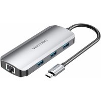 USB-C auf HDMI Dockingstation - 3x USB 3.0 - PD 0,15m (grau) von Vention