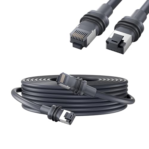 VENTION Cat 8 LAN Kabel 2M Netzwerkkabel Patchkabel Kurz Ethernet Kabel Lankabel 40Gbps Hochgeschwindigkeits 2000MHz S/FTP POE Gigabit RJ45 Vergoldeter für PS4/5, Xbox One, Router, TV, Switch, Modem von VENTION