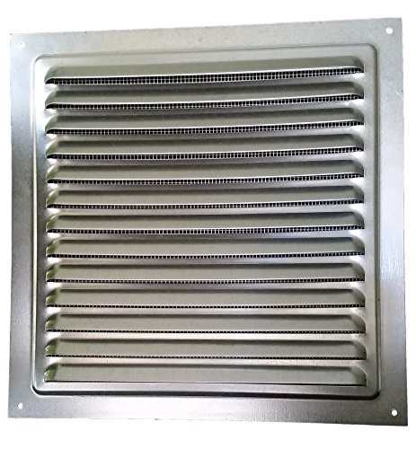 150x150mm METAL LÜFTUNGSGITTER - Zink, mit INSEKTENSCHUTZ Ventilation Gitter Abluft/Zuluft Entlüftung Belüftung von VENTS