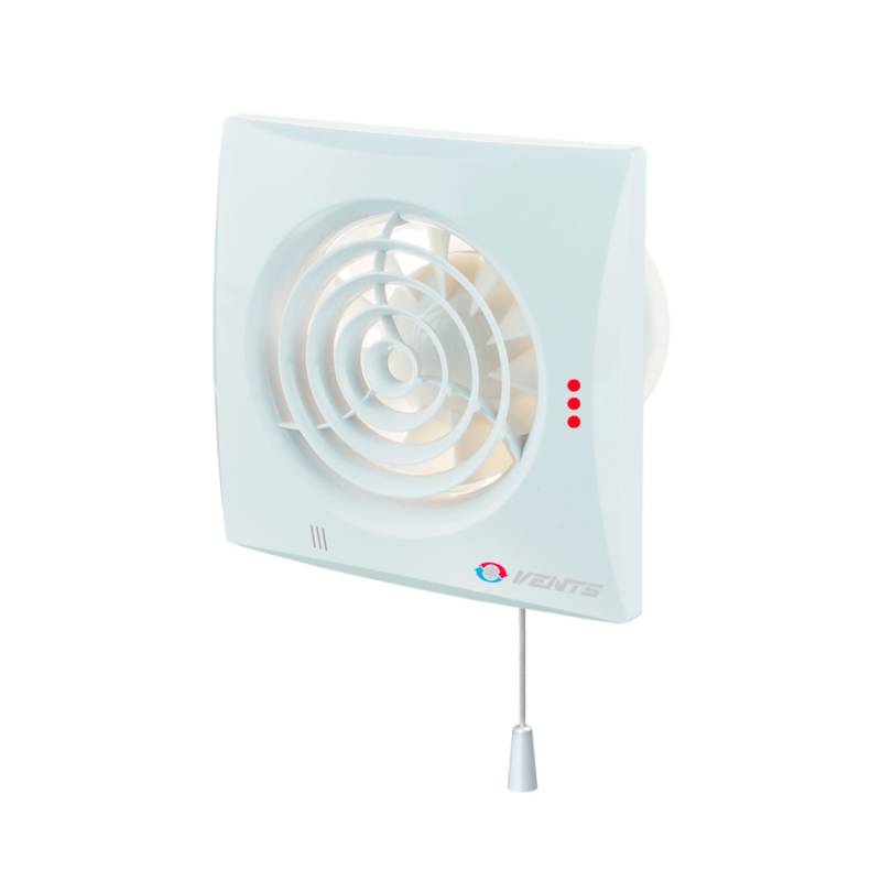 VENTS Axialer Abluftventilator Für Wand Quiet 150 VT Mit Zugschalter & Nachlauf von Vents