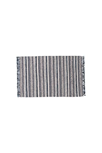 Agra Wool Carpet - 170*240 - Navy Blue / Grey Agra Wool Carpet - 170*240 - Navy Blue / Grey von Venture Home