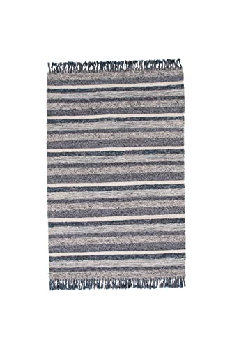 Agra Wool Carpet - 200*300 - Navy Blue / Grey von Venture Home