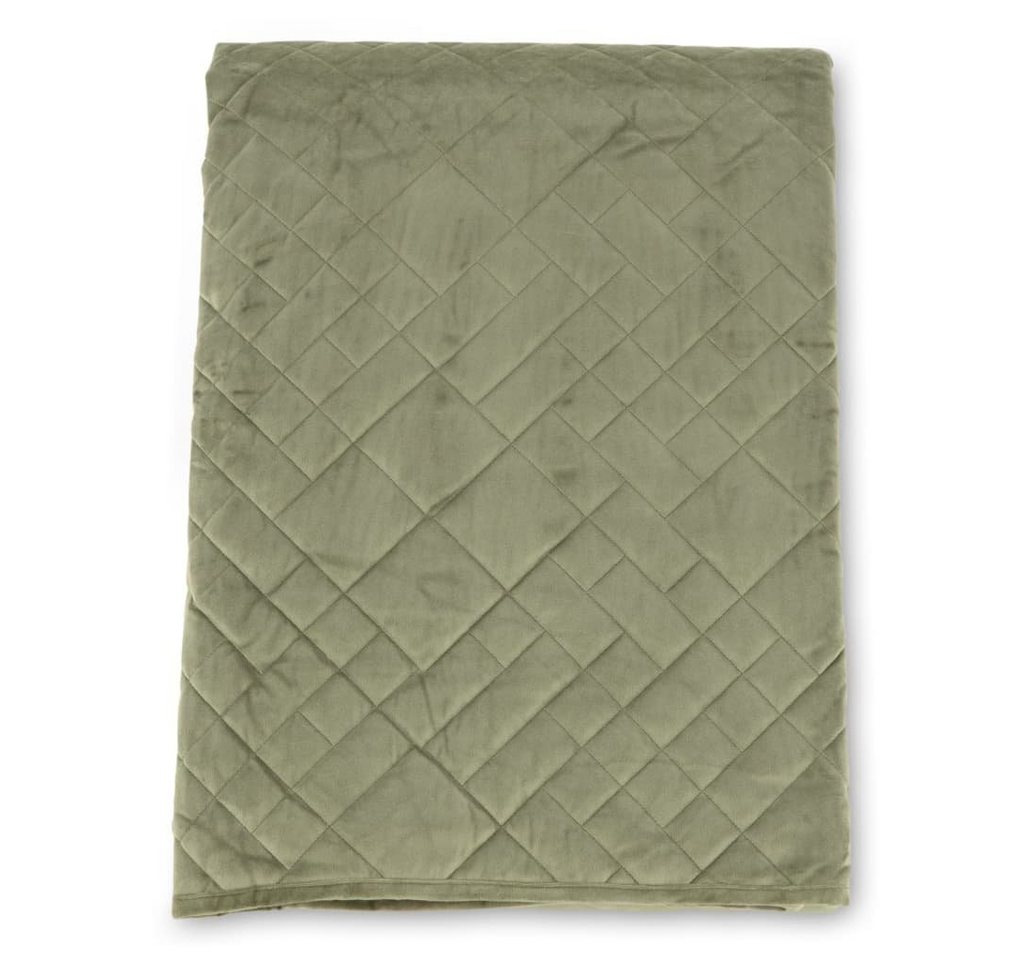 Baumwollbettdecke, Tagesdecke Jilly 80x260 cm Polyester Grün, Venture Home, Bezug: Polyester von Venture Home