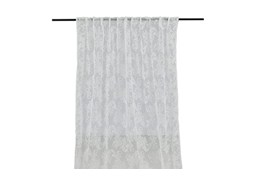 Daisy Curtain Polyester/lace - White - 140*240 - Multi band von Venture Home