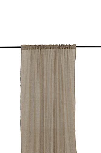 Elena Curtain Polyster/cotton - Brown / - 240*135 von Venture Home