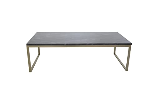 Venture Home Estelle Sofa Table 1206036 Marble, Brushed Brass,Grey, One Size von Venture Home