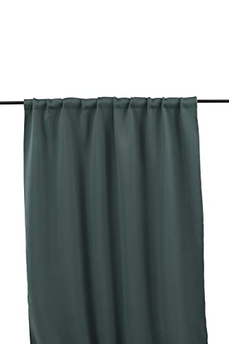 Evelyn Curtain Polyester blackout - Blue/green - 135*290 - Multi tape von Venture Home